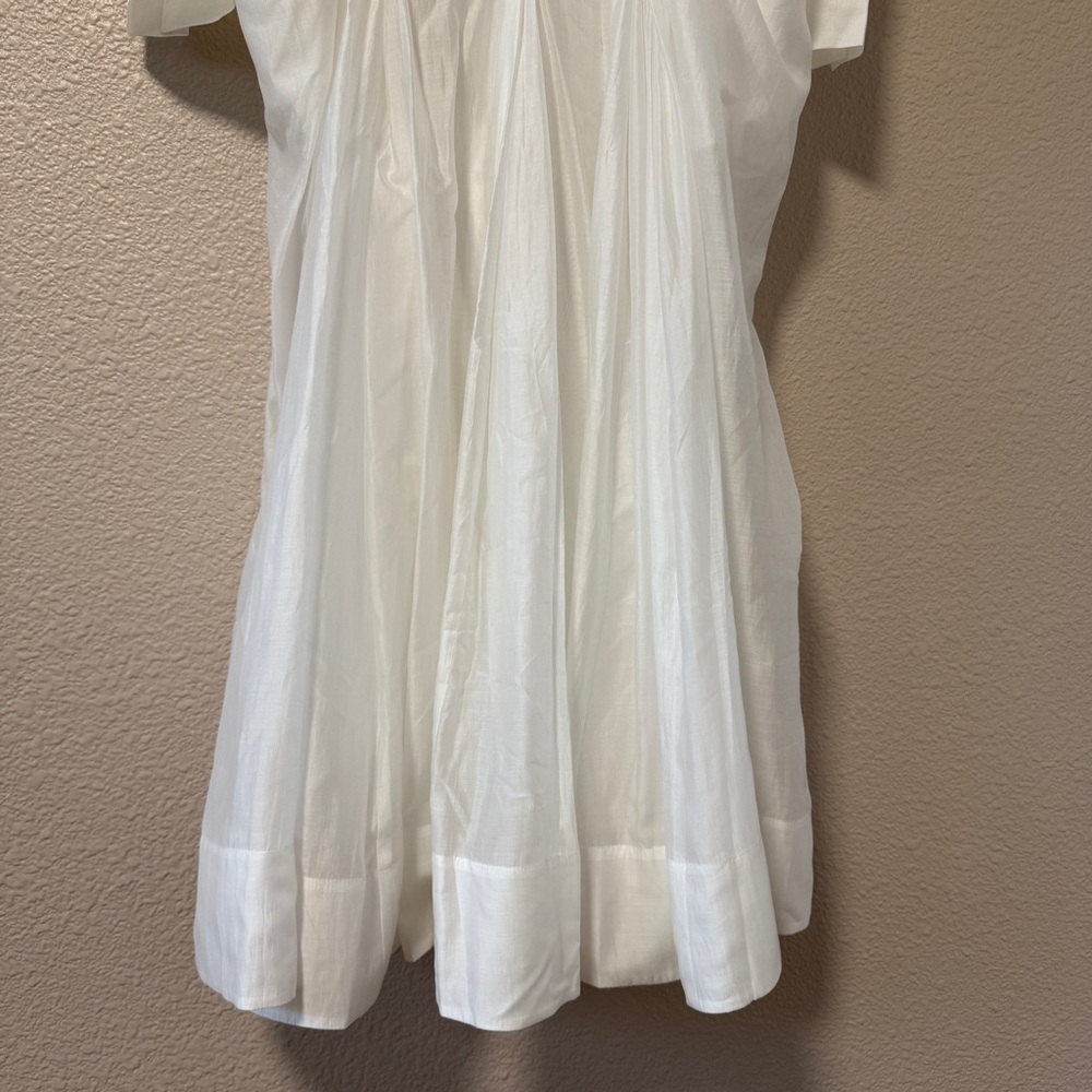 NWOT Helsa The Musee Midi Dress White Sheer Resort Vacation Beach S Summer Ibiza - Picture 9 of 12